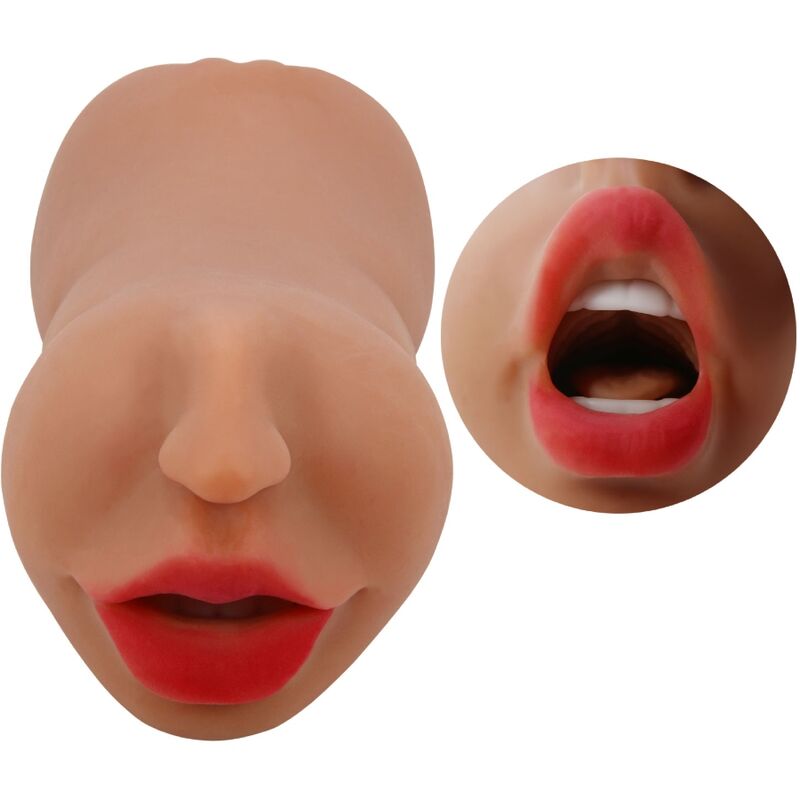 Masturbateur double bouche et vagin réaliste — CRAZY BULL