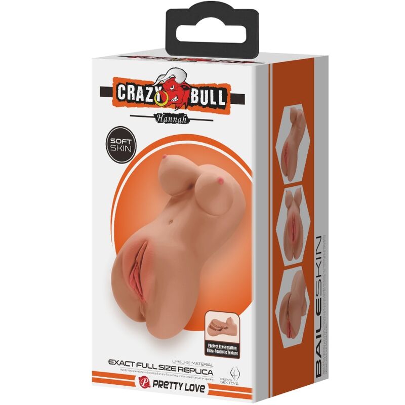 Masturbateur double canaux réaliste — CRAZY BULL