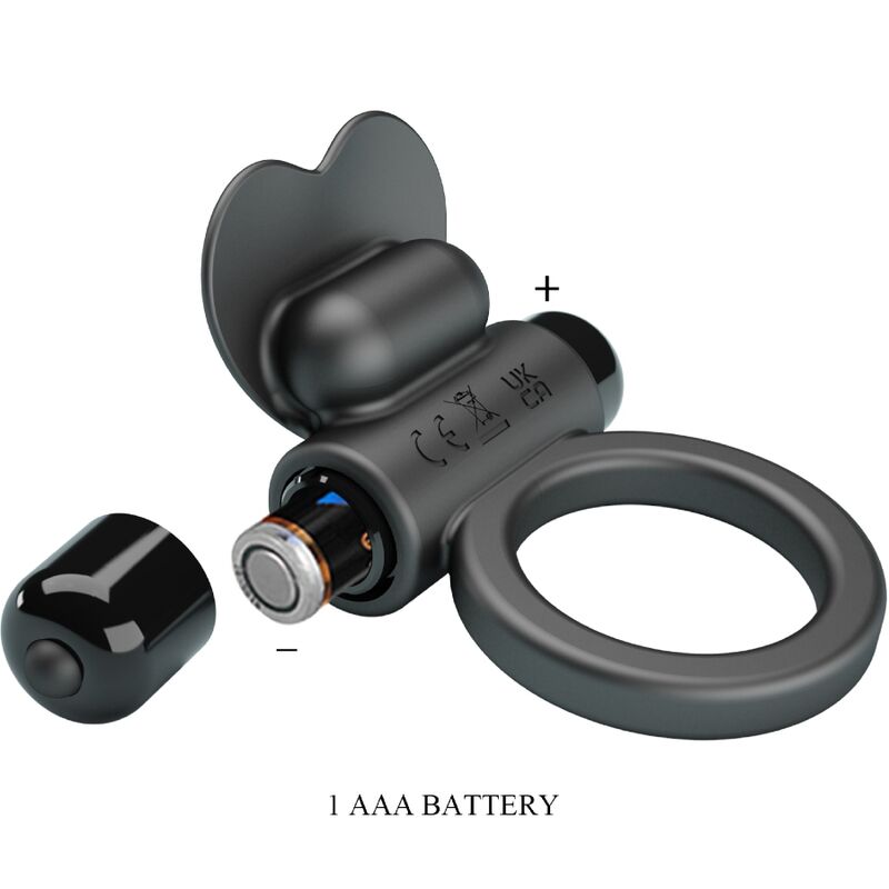 Bague vibrante rabbit avec stimulateur clitoridien — PRETTY LOVE