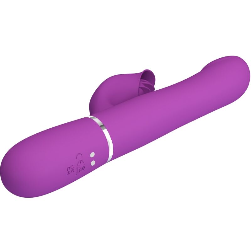 Vibrateur et stimulateur multifonction 4 en 1 violet — PRETTY LOVE