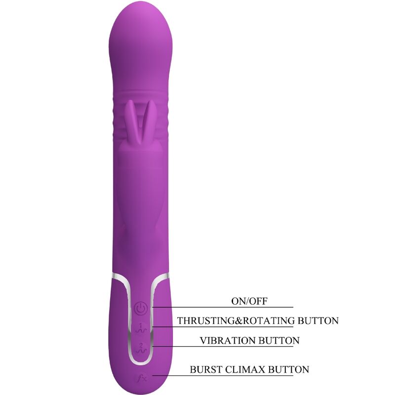 Vibrateur lapin multifonction 4 en 1 violet — PRETTY LOVE