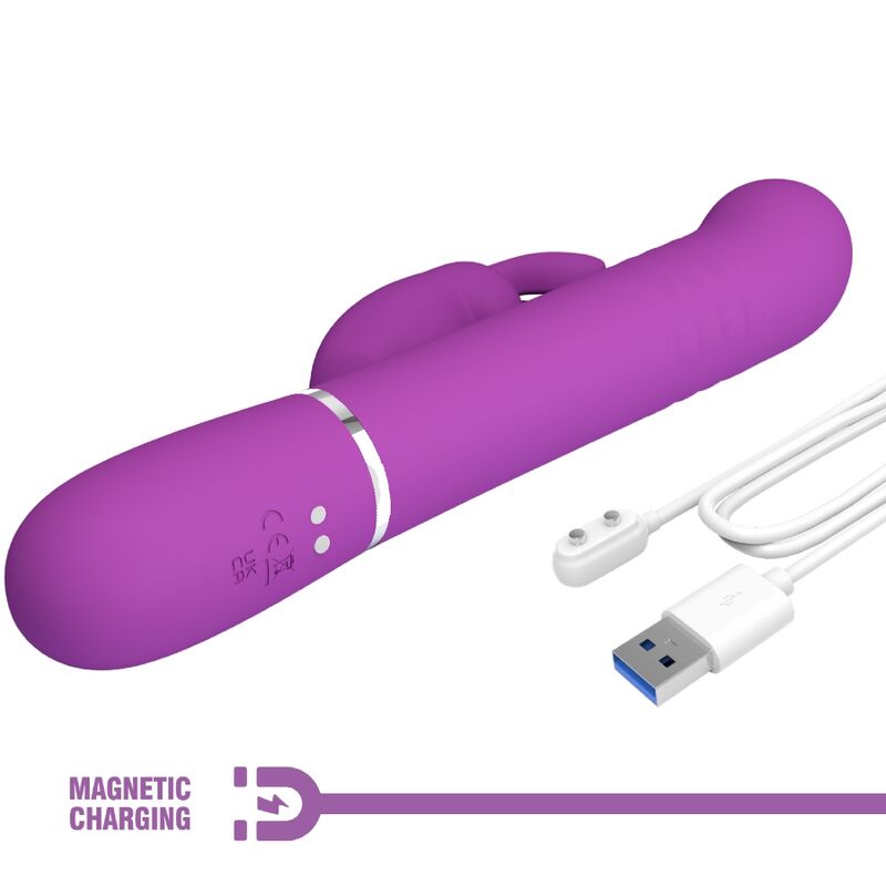 Vibrateur lapin multifonction 4 en 1 violet — PRETTY LOVE