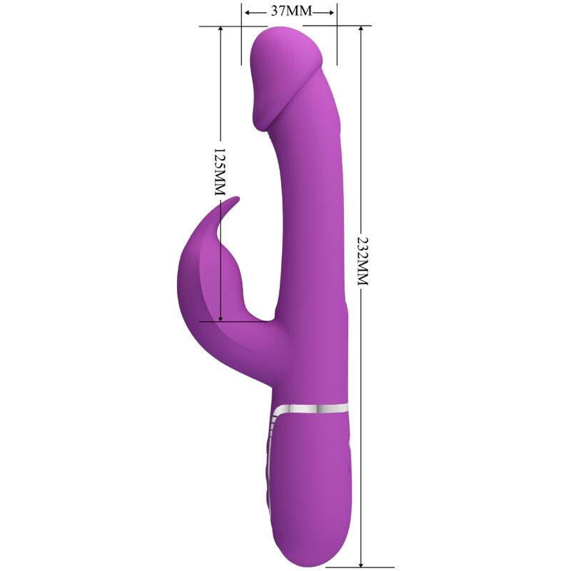 Vibromasseur lapin 3-en-1 à double moteur — PRETTY LOVE