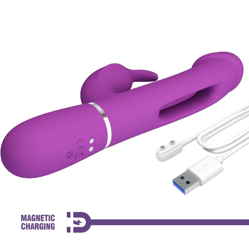 Vibromasseur lapin 3-en-1 à double moteur — PRETTY LOVE