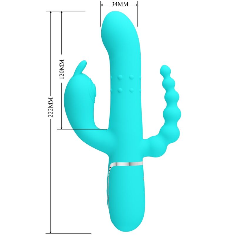 Vibromasseur rabbit triple stimulation 4 en 1 — PRETTY LOVE