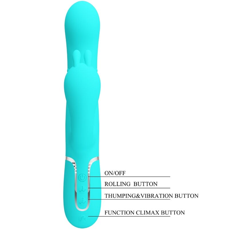 Vibromasseur rabbit triple stimulation 4 en 1 — PRETTY LOVE