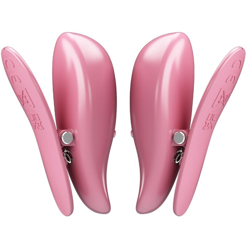 Pinces à tétons vibrantes télécommandées rose — PRETTY LOVE