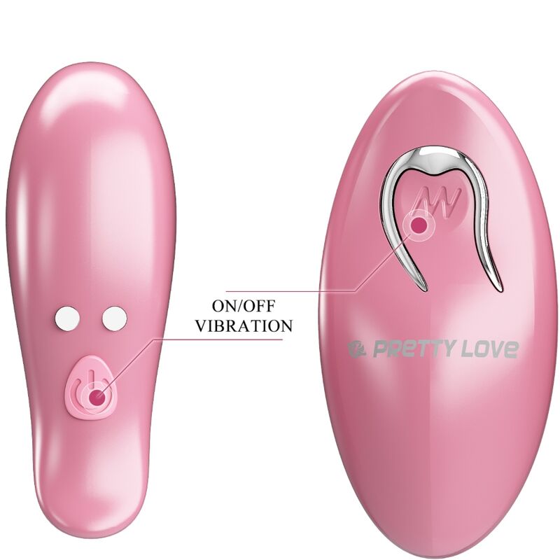 Pinces à tétons vibrantes télécommandées rose — PRETTY LOVE