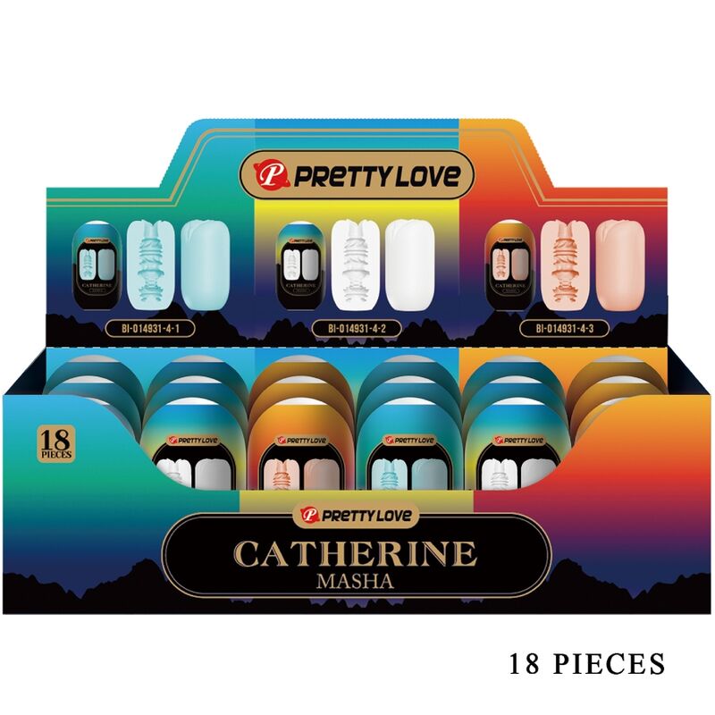 Pack de 18 masturbateurs Masha aux textures variées — PRETTY LOVE