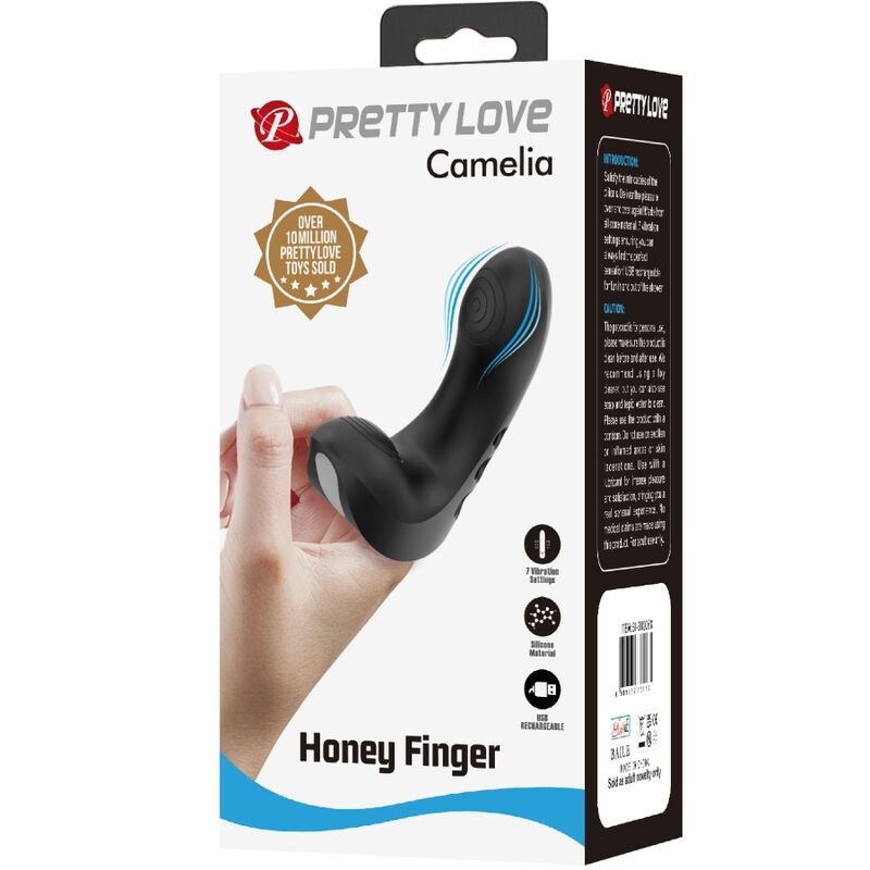 Vibrateur doigt camélia 7 vibrations rechargeable — PRETTY LOVE