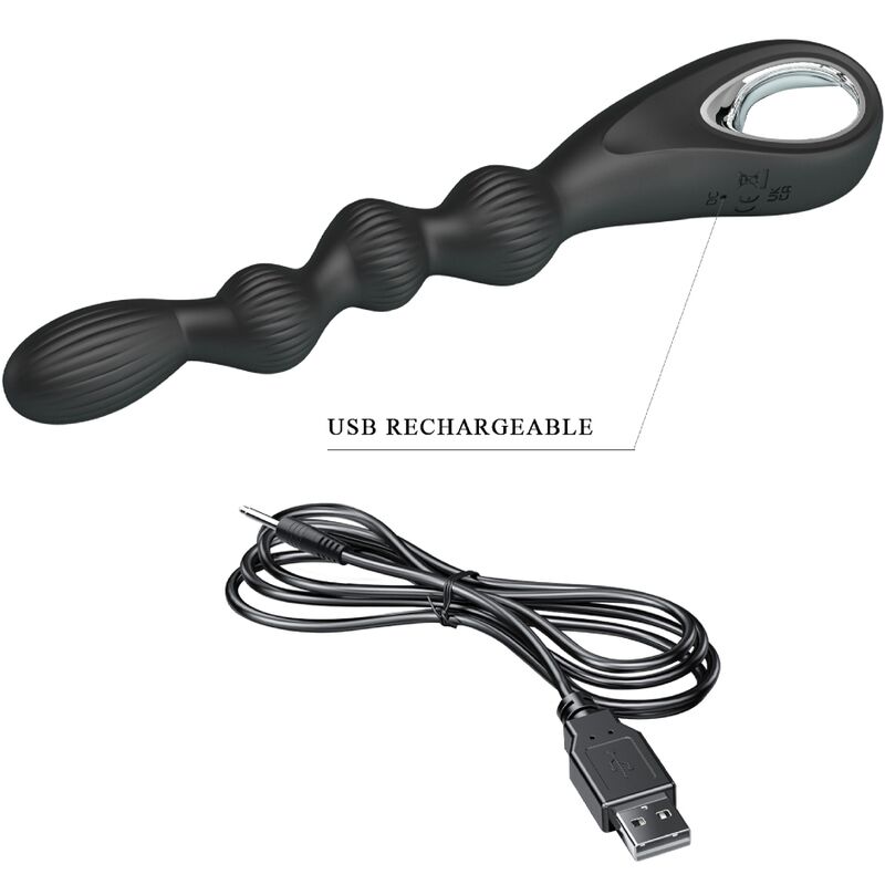 Vibrateur anal flexible rechargeable 12 vibrations — PRETTY LOVE
