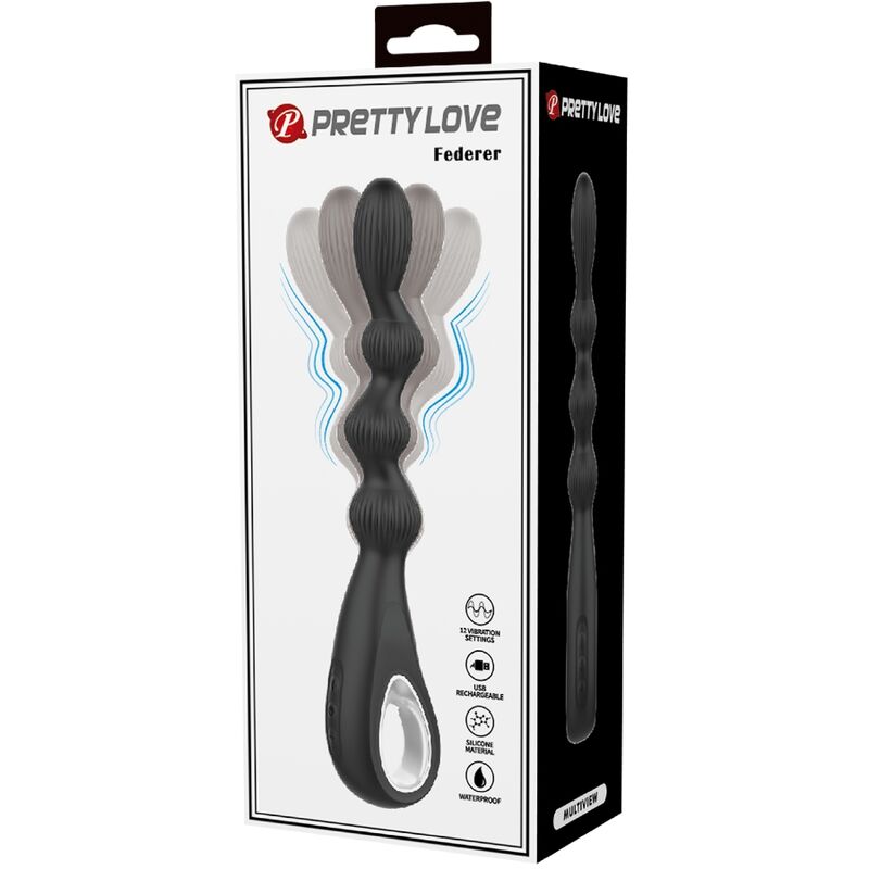 Vibrateur anal flexible rechargeable 12 vibrations — PRETTY LOVE