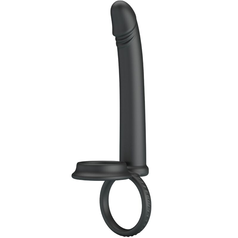 Double anneau pénien vibrant à double stimulation — PRETTY LOVE PARTY UP