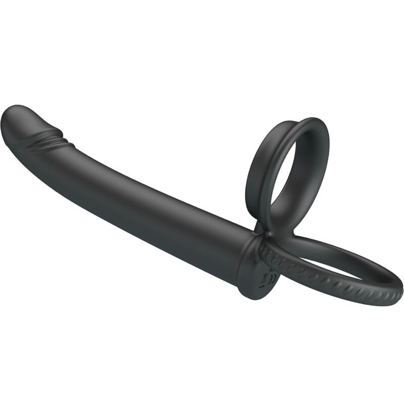 Double anneau pénien vibrant à double stimulation — PRETTY LOVE PARTY UP