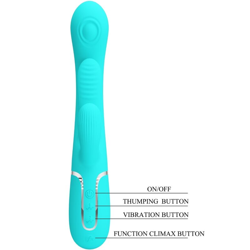 Vibromasseur rabbit multifonction 3 en 1 — PRETTY LOVE PARTY UP