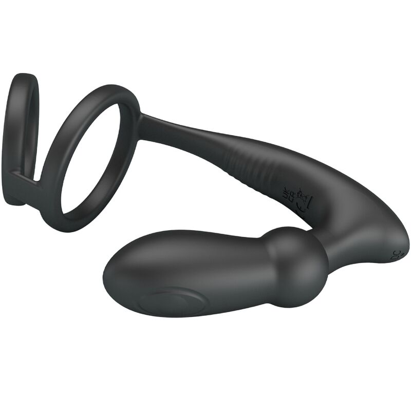 Anneau pénien avec plug anal vibrant Emoni — PRETTY LOVE