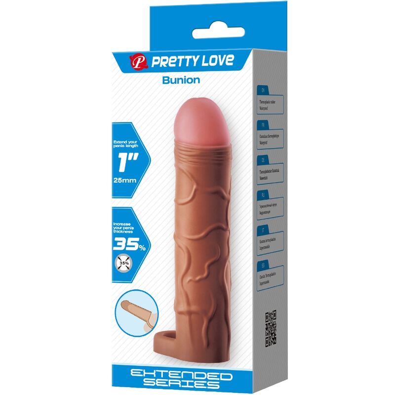 Manchon pénien avec extension de 2,5 cm — PRETTY LOVE