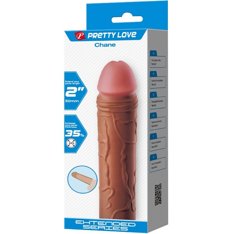 Manchon pénien extendeur réaliste 5 cm — PRETTY LOVE