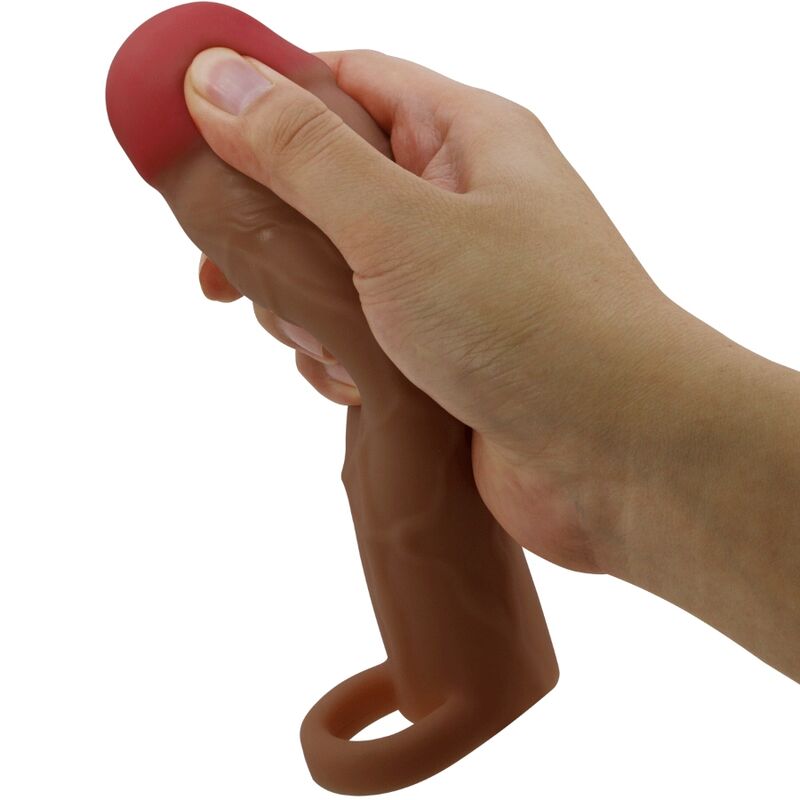 Manchon pénien texturé Hani avec extension de 5 cm — PRETTY LOVE