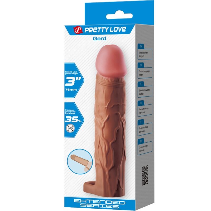 Manchon de pénis avec extension de 7,6 cm — PRETTY LOVE