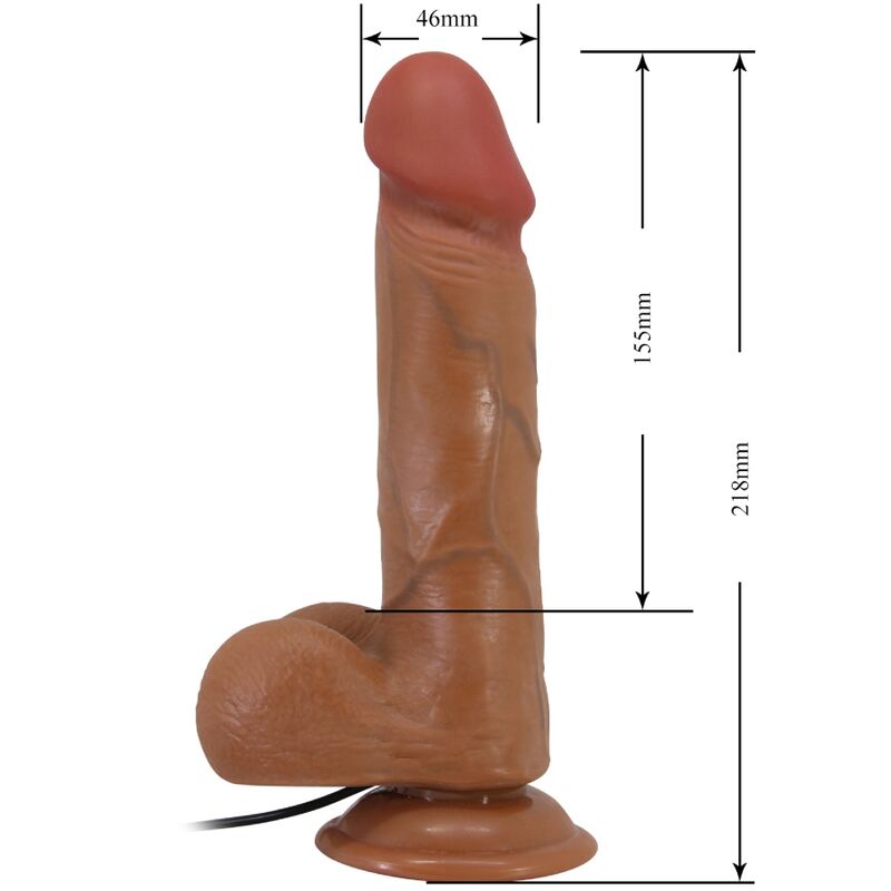Vibrateur réaliste incurvé Bahamut 21,8 cm — BAILE