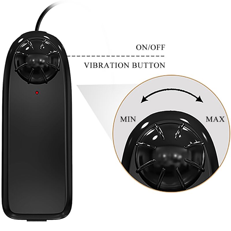 Vibrateur réaliste incurvé 20,6 cm télécommande — BAILE