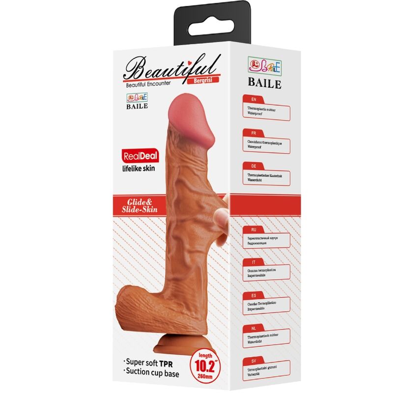 Gode réaliste courbé point G 26 cm — BAILE