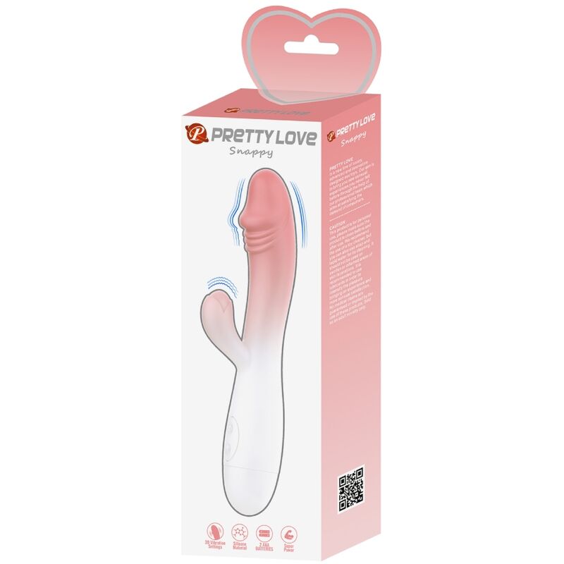 Vibrateur rabbit 30 vibrations rose — PRETTY LOVE