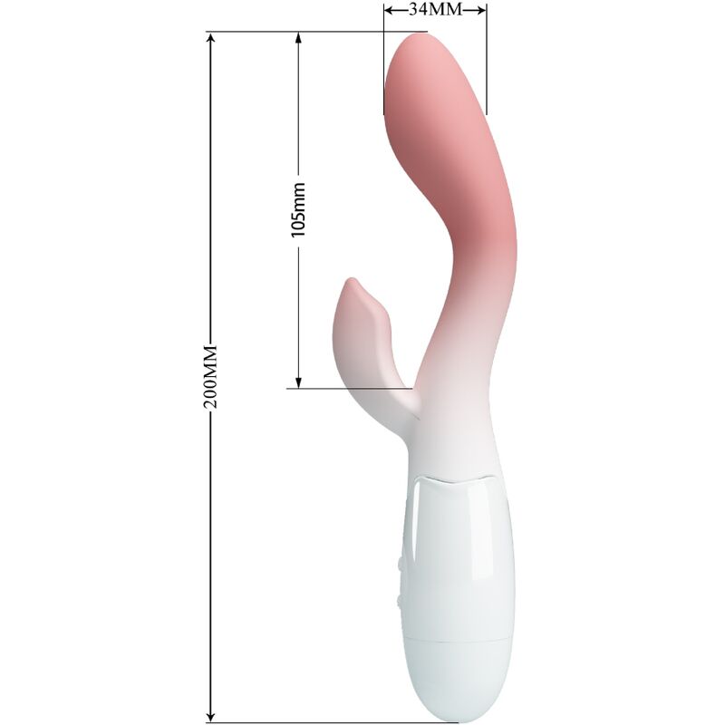 Vibrateur point G lumineux et stimulateur clitoridien — PRETTY LOVE