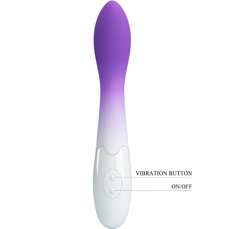 Vibrateur point g incurvé 30 vibrations violet — PRETTY LOVE