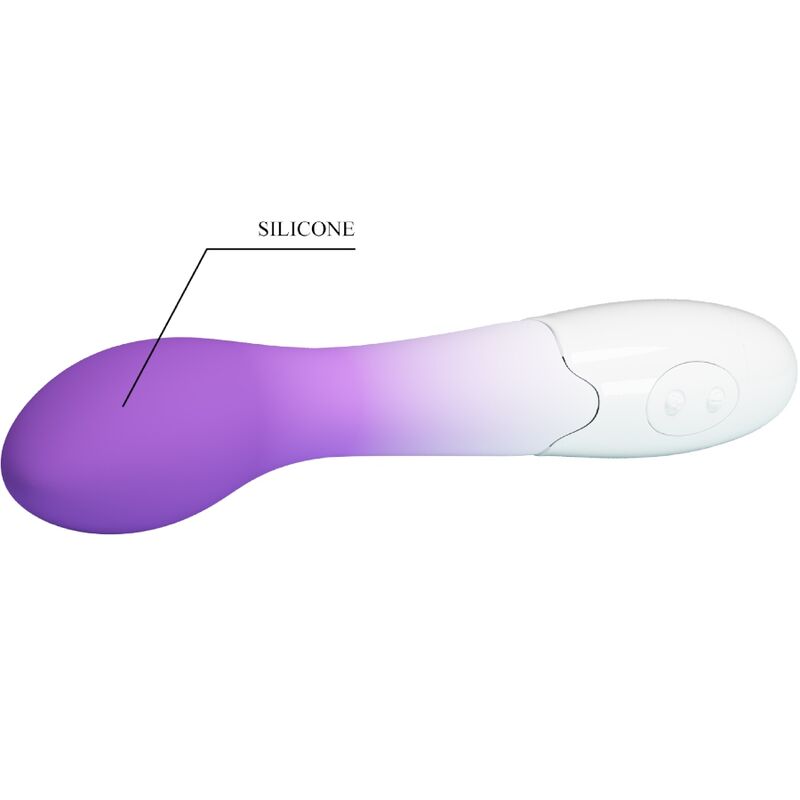 Vibrateur point g incurvé 30 vibrations violet — PRETTY LOVE