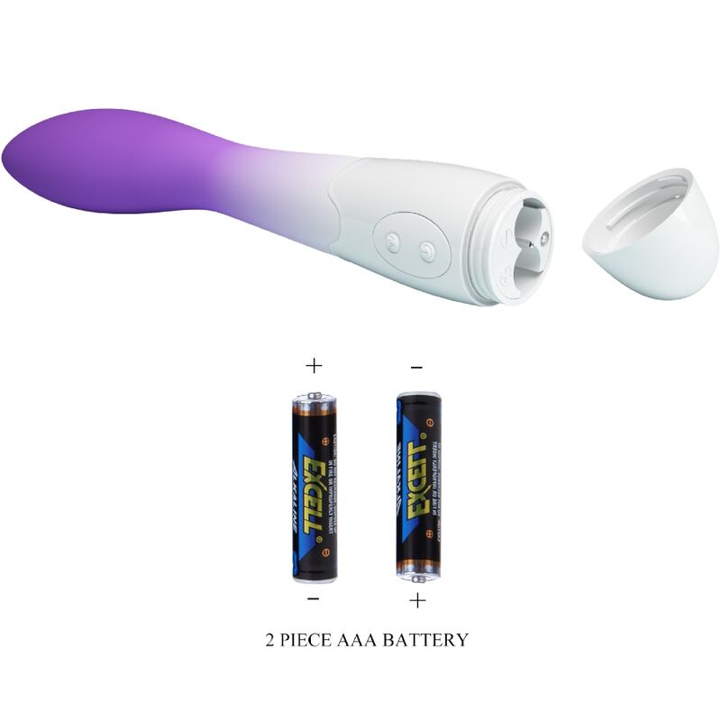 Vibrateur point g incurvé 30 vibrations violet — PRETTY LOVE