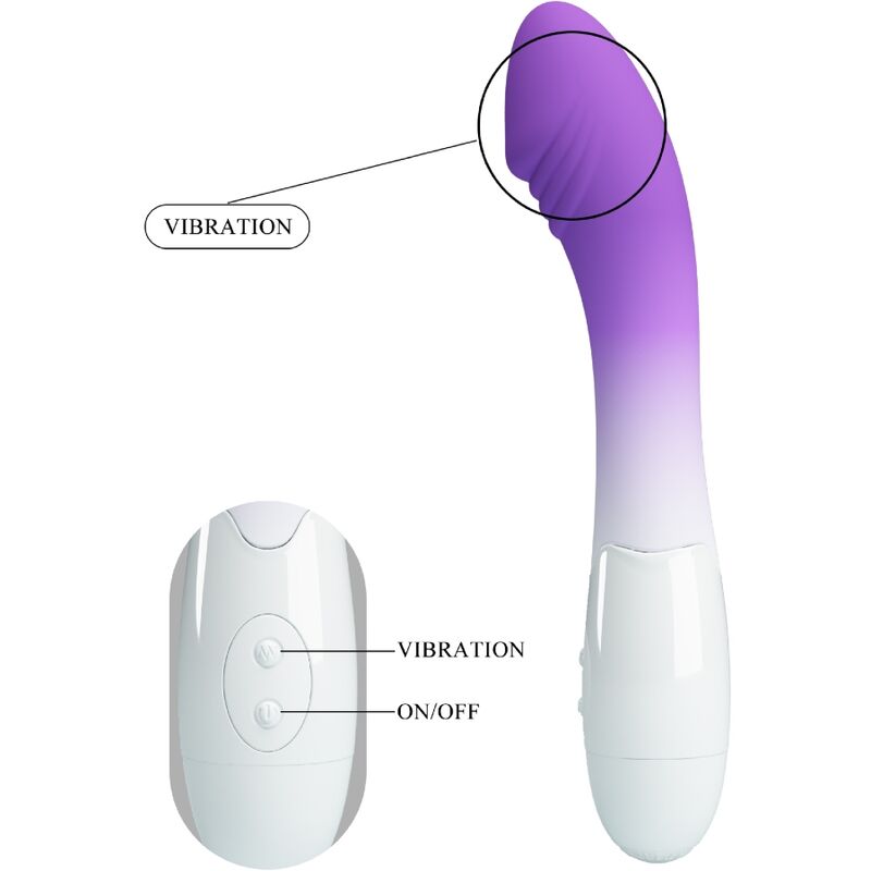 Vibrateur point G incurvé 30 vibrations — PRETTY LOVE