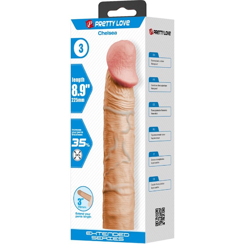 Manga Peniana Chelsea com extensão de 7,6 cm — PRETTY LOVE