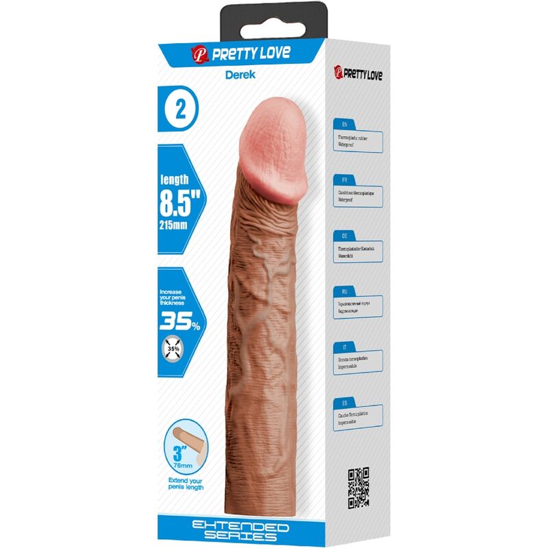 Manchon prolongateur réaliste Derek — PRETTY LOVE