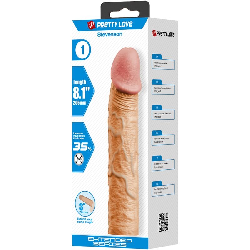 Manchon de pénis avec extension 7,6 cm — PRETTY LOVE