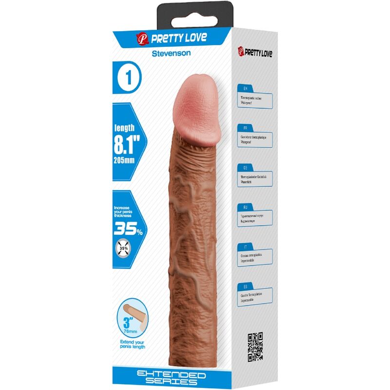 Manchon de pénis avec extension 7,6 cm — PRETTY LOVE