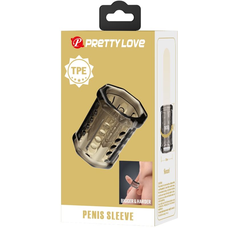 Manchon pénis super extensible texturé — PRETTY LOVE