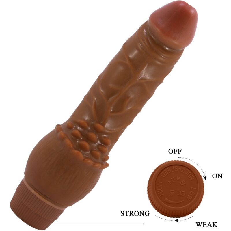 Vibrateur réaliste Barbara 19,5 cm teinte naturelle — BAILE