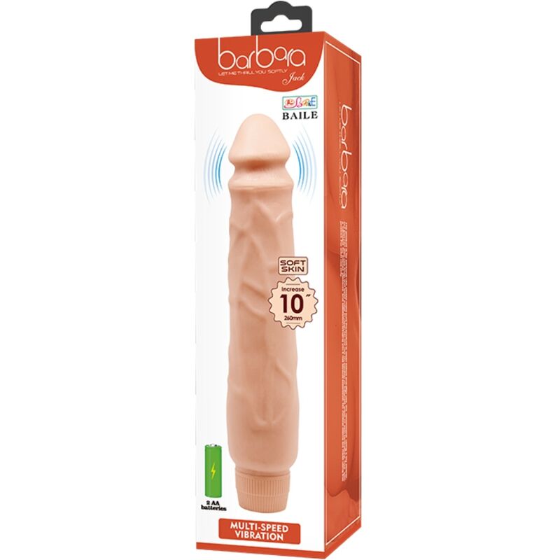 Vibrateur réaliste texturé 26 cm — BAILE
