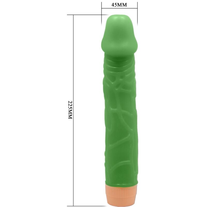 Vibrateur réaliste Bill 22,5 cm vert — BAILE