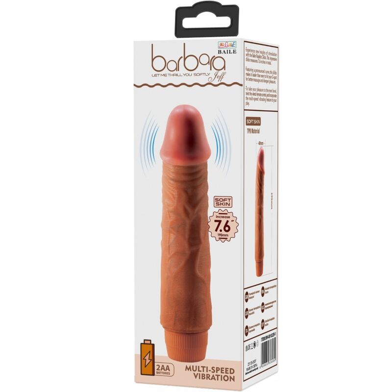 Vibrateur réaliste Jeff 19,5 cm — BAILE