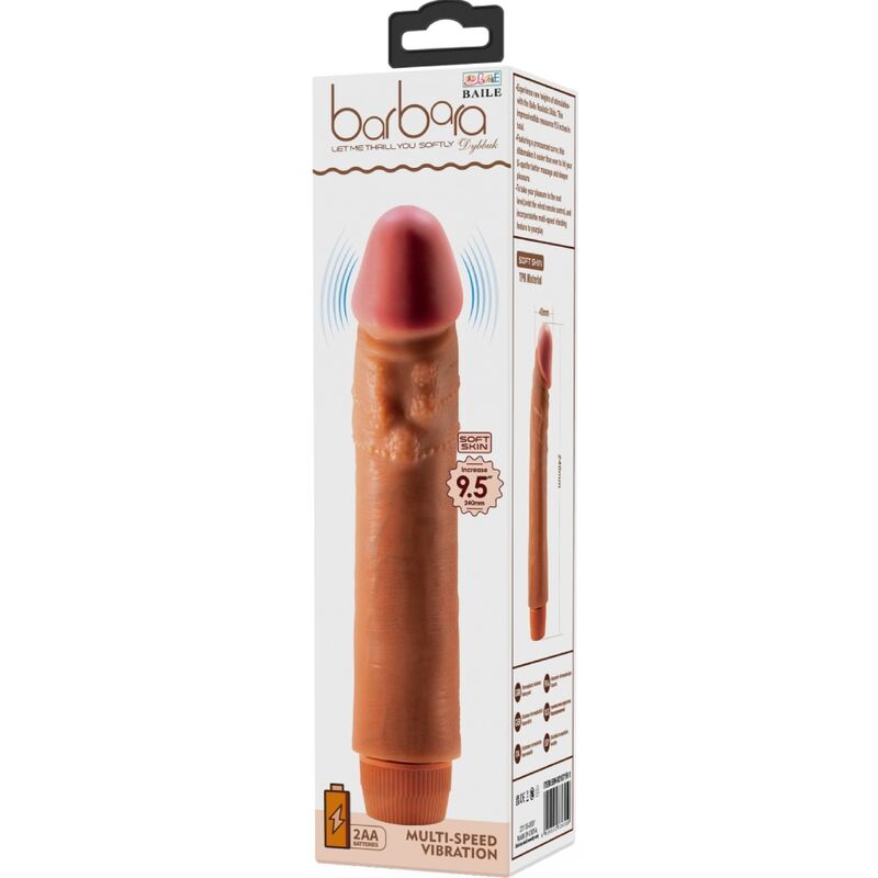 Vibrateur réaliste Dybbuk 24 cm teinte naturelle — BAILE