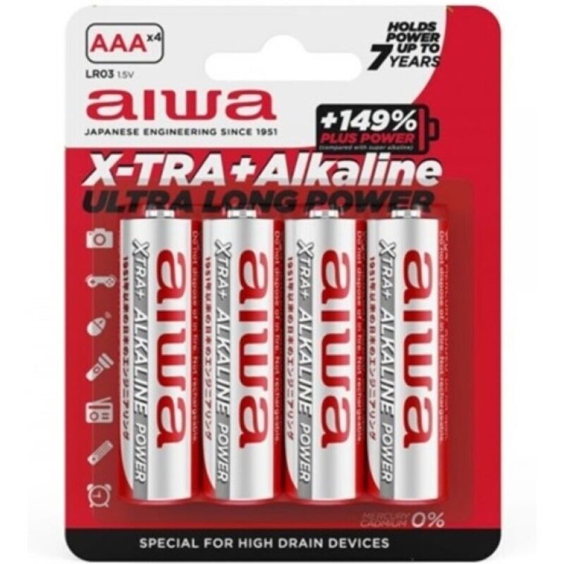 Piles alcalines AAA x4 — AIWA