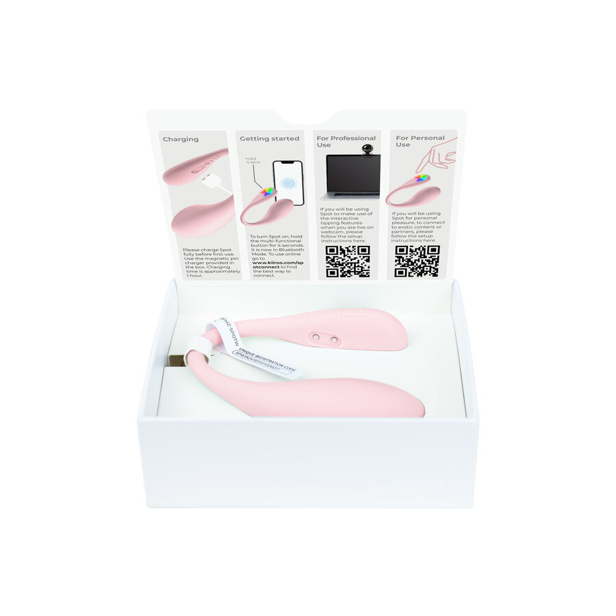 Vibromasseur en forme de U rose — KIIROO