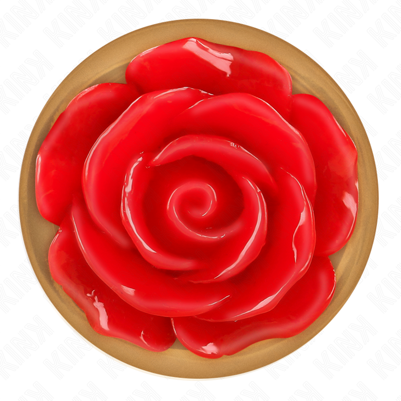 Plug anal orné d'une rose rouge — KINK PLEASURE PLUGS