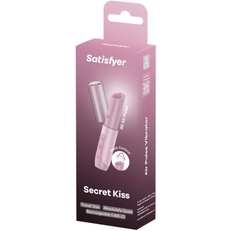Mini stimulateur clitoridien Secret Kiss Wave Rose — SATISFYER