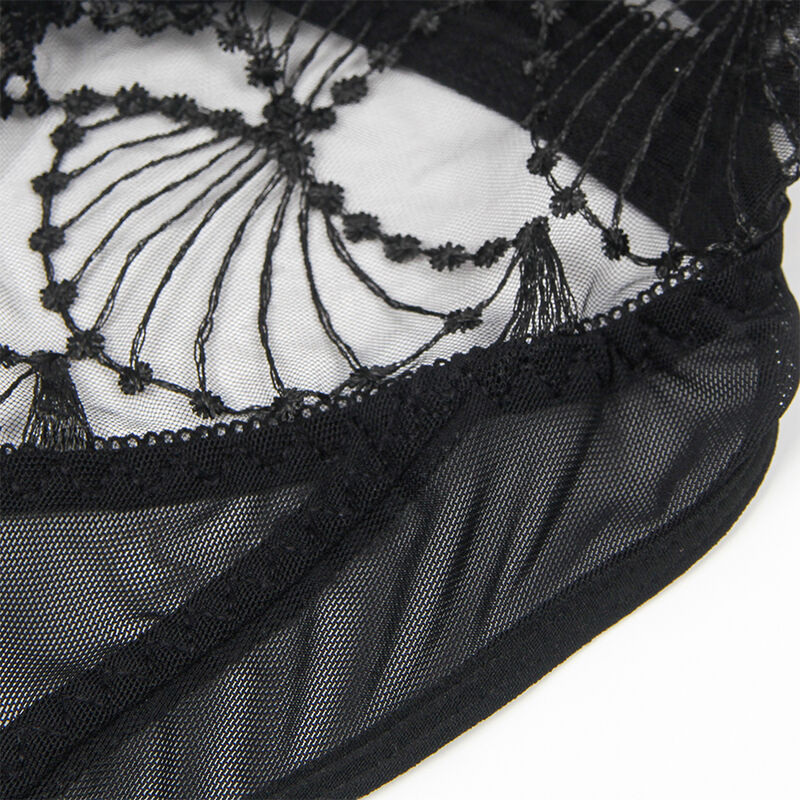 Body transparent dentelle noire à découpes creuses — SUBBLIME BODIES