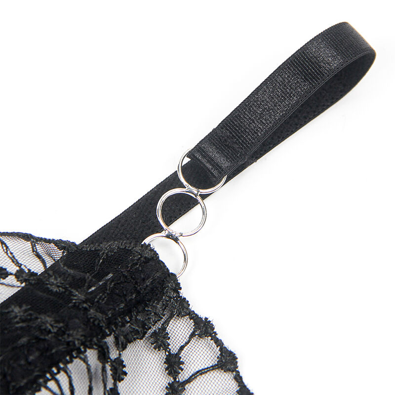 Body transparent en dentelle creuse noir — SUBBLIME BODIES