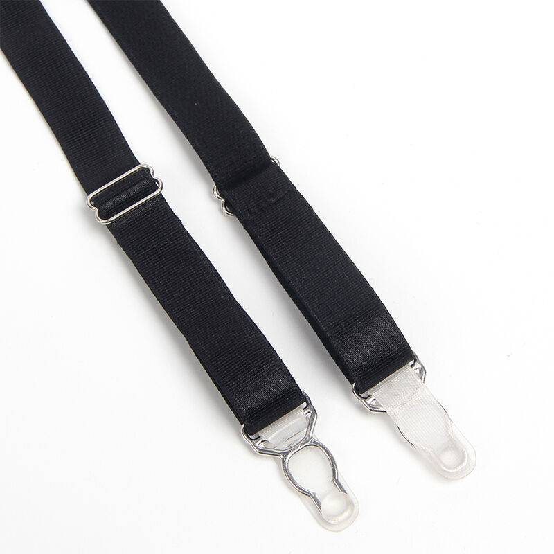 Ensemble soutien-gorge bondage noir avec jarretelle — SUBBLIME SETS